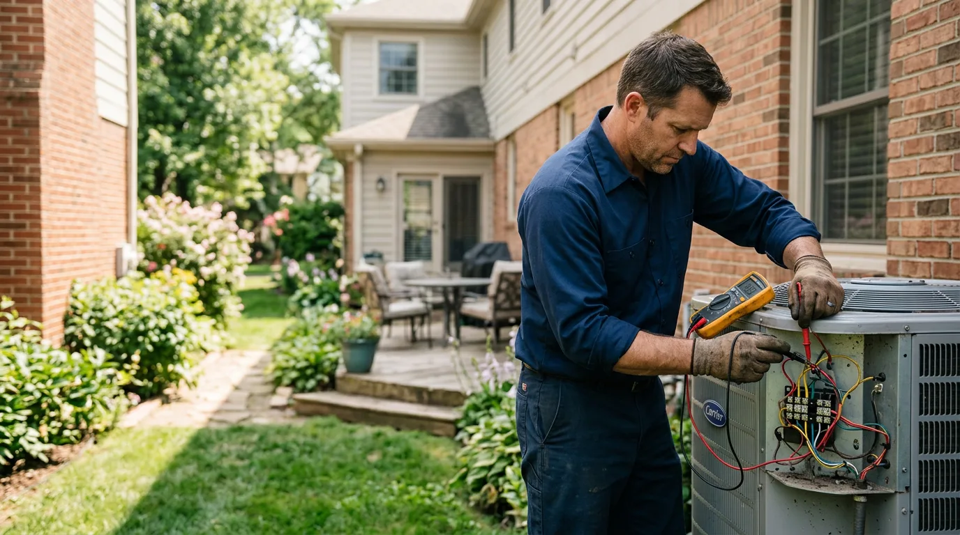HVAC technician working near Bridgeport, PA
